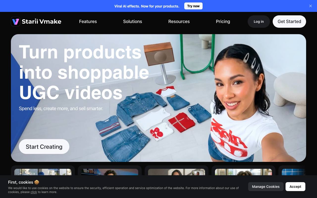 Vmake website preview