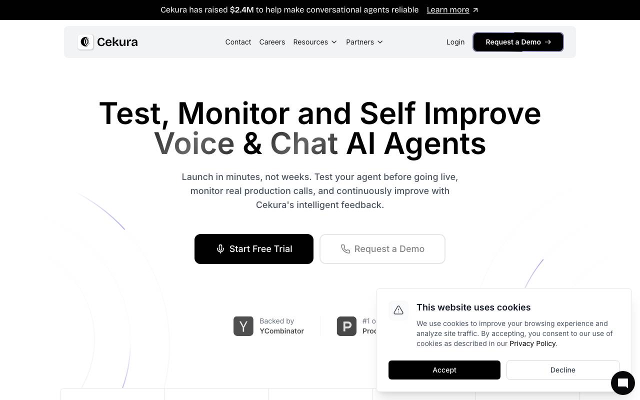 Vocera AI website preview