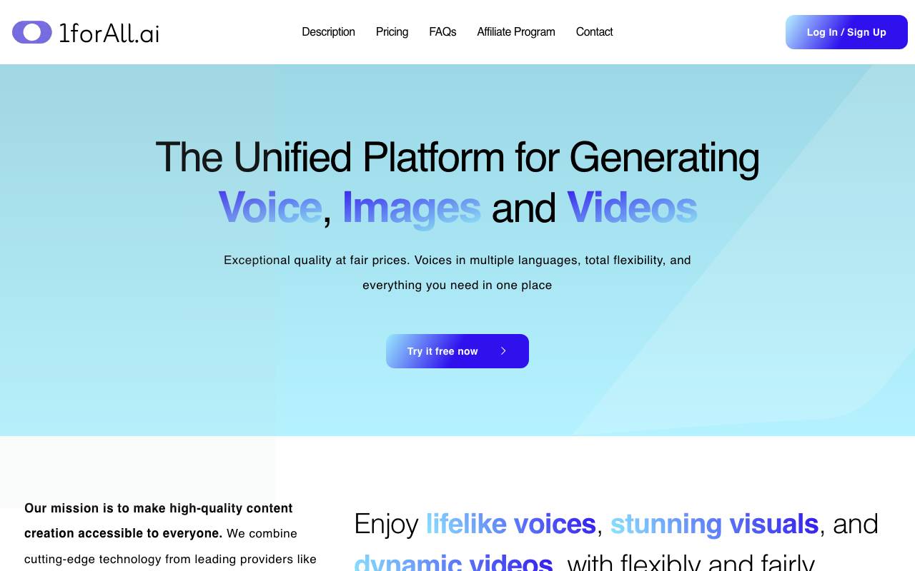 Voice-gen.ai website preview
