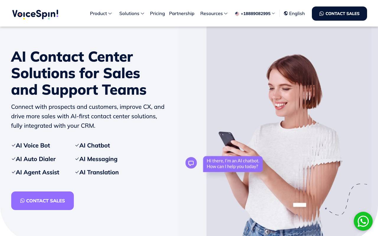 VoiceSpin website preview