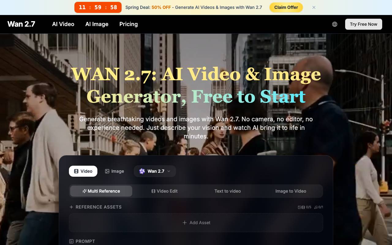 Wan 2.7 website preview