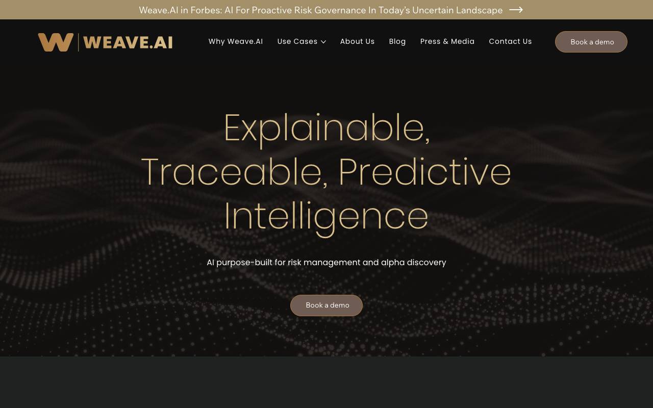 Weave AI website preview