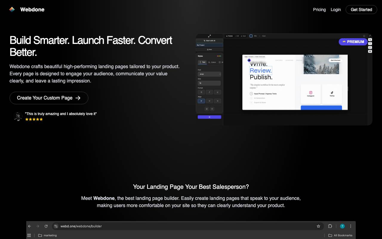 Webdone website preview
