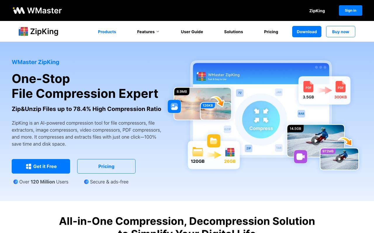 WMaster ZipKing website preview