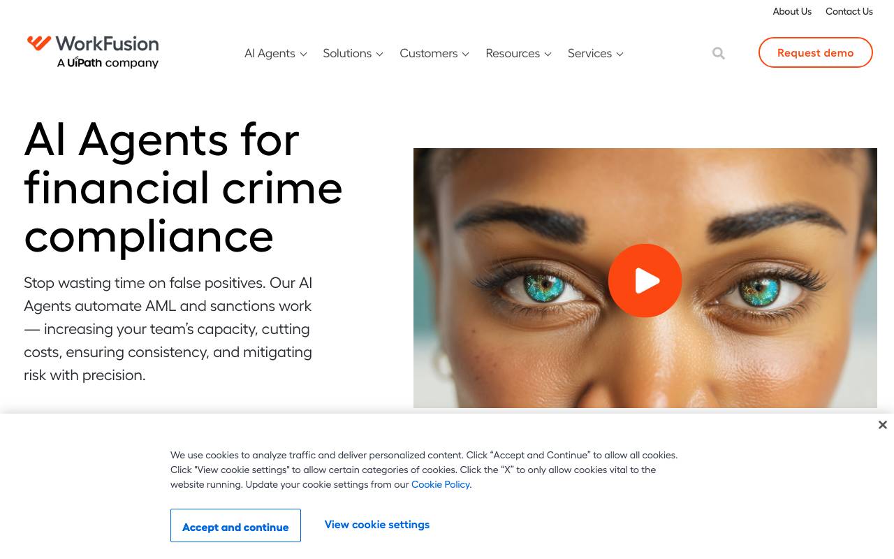 WorkFusion website preview