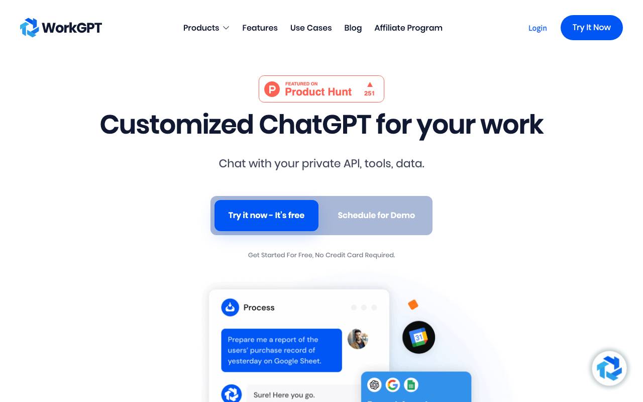 WorkGPT website preview