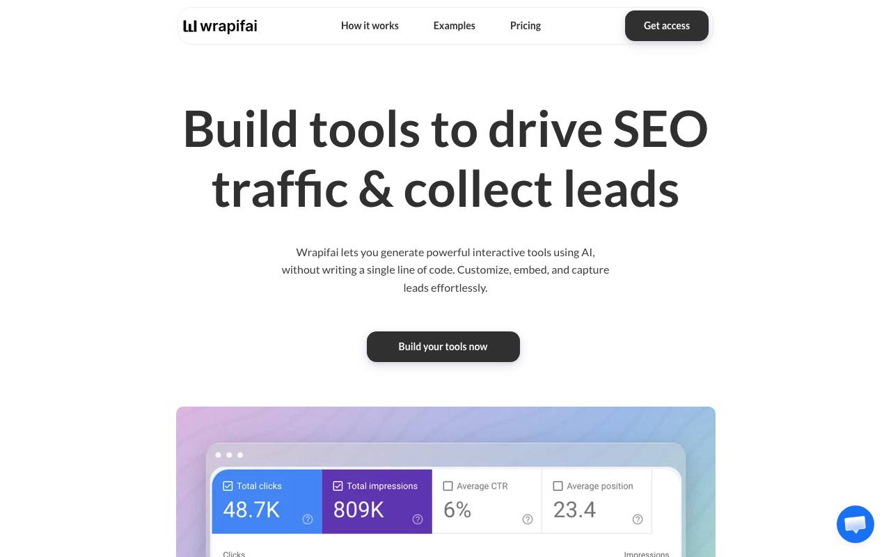 Wrapifai website preview