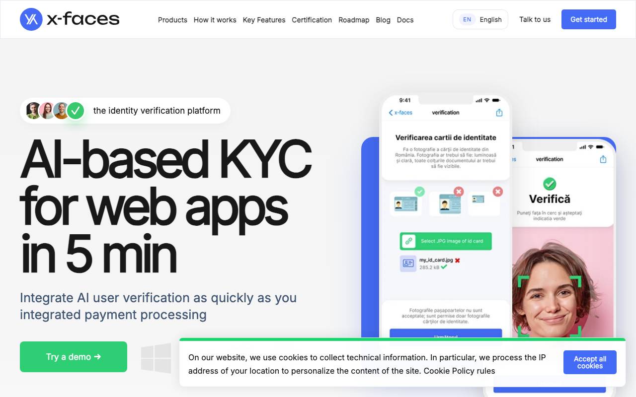x-faces website preview