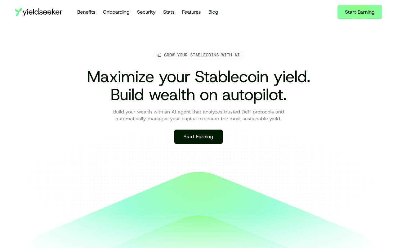 Yield Seeker website preview