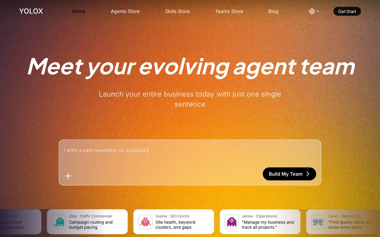 YOLOX website preview