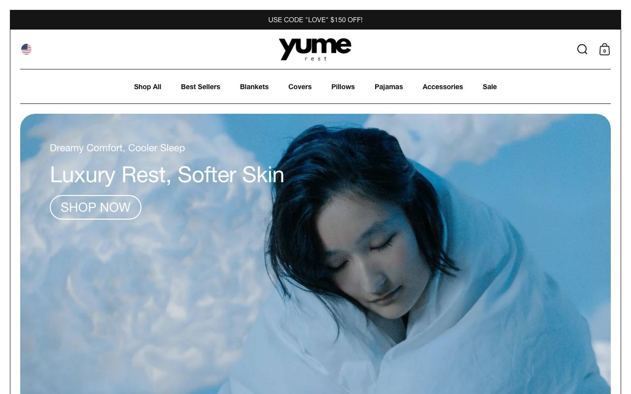 yumerest website preview