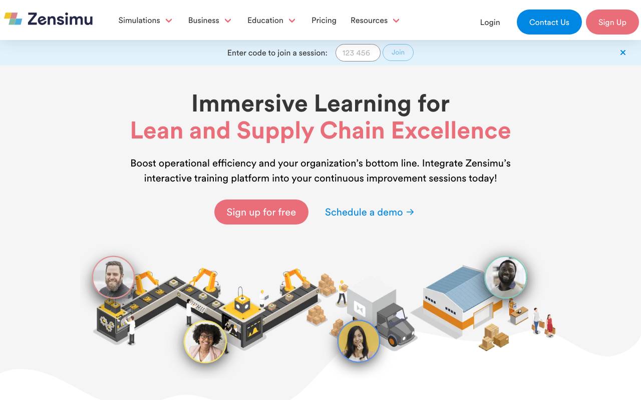 Zensimu website preview