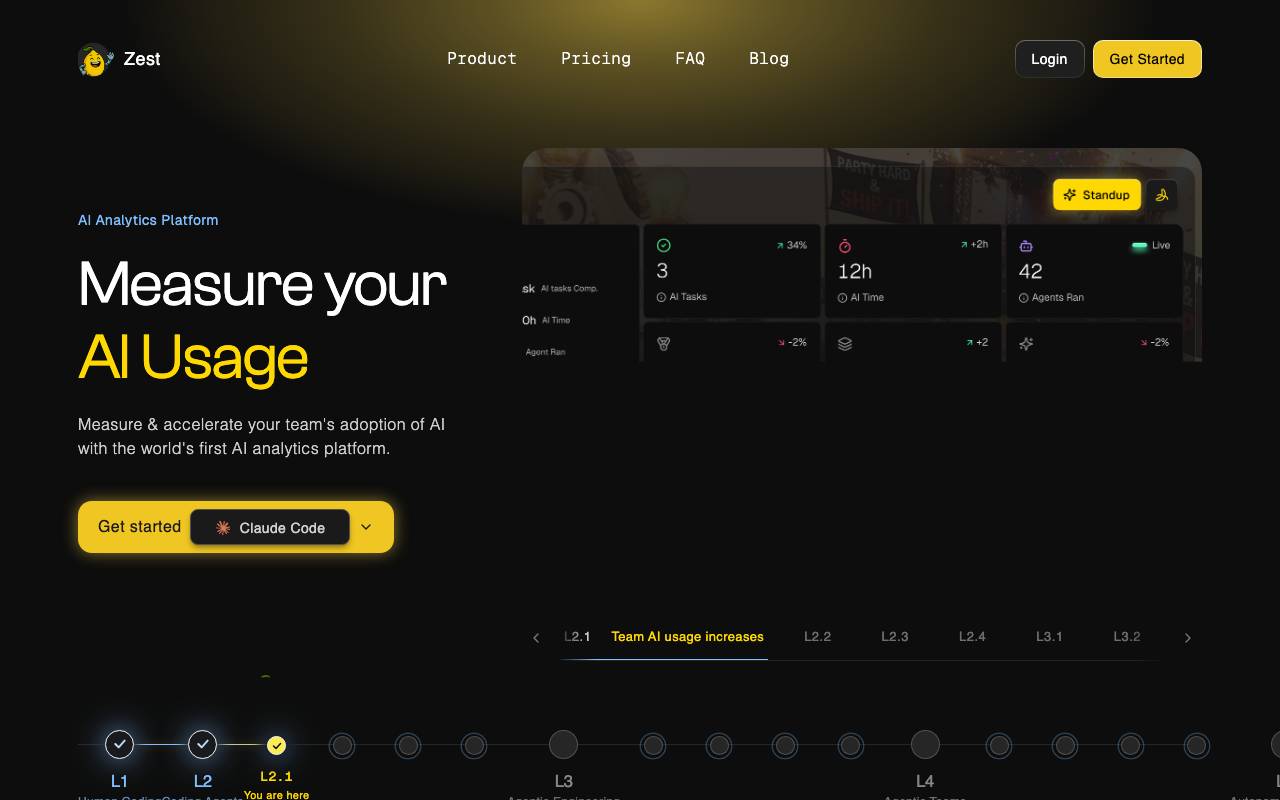 Zest website preview