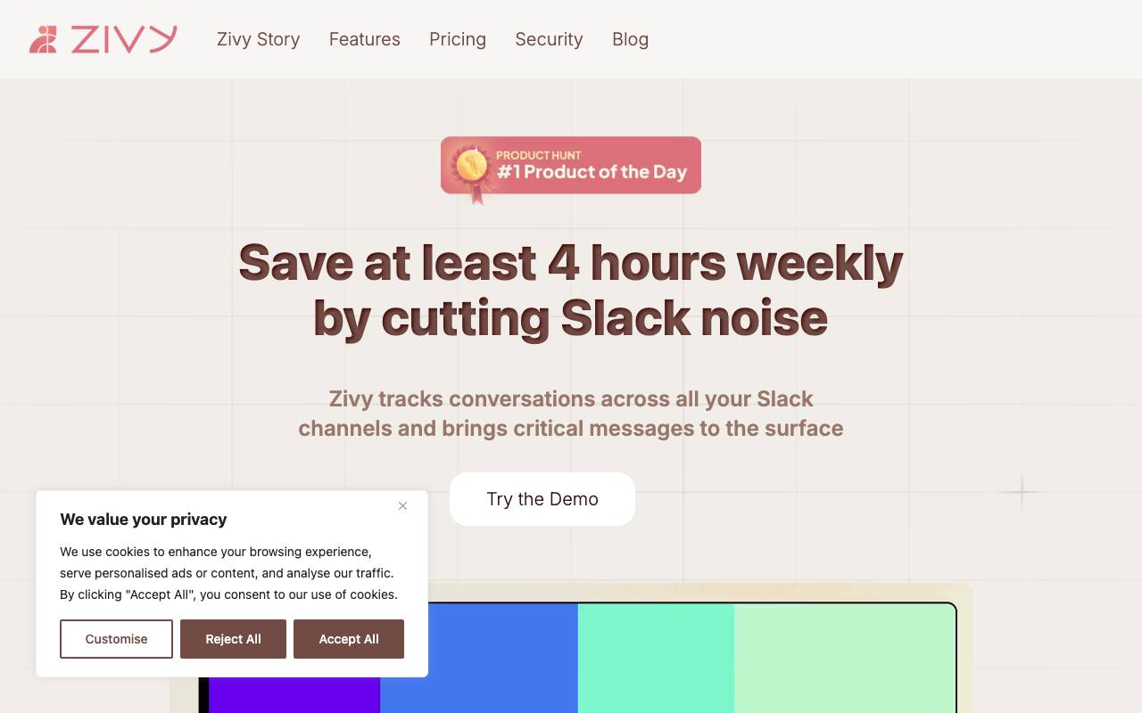 Zivy website preview